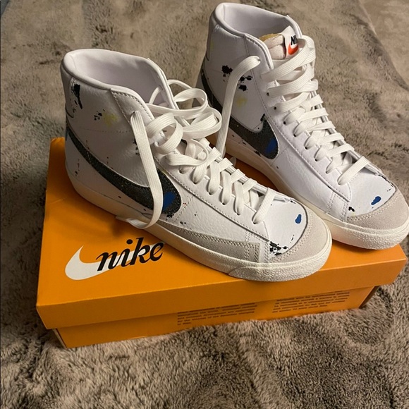 Nike Shoes Mens Womens Shoes New Nike Blazer Mid 77 Paint Splatter